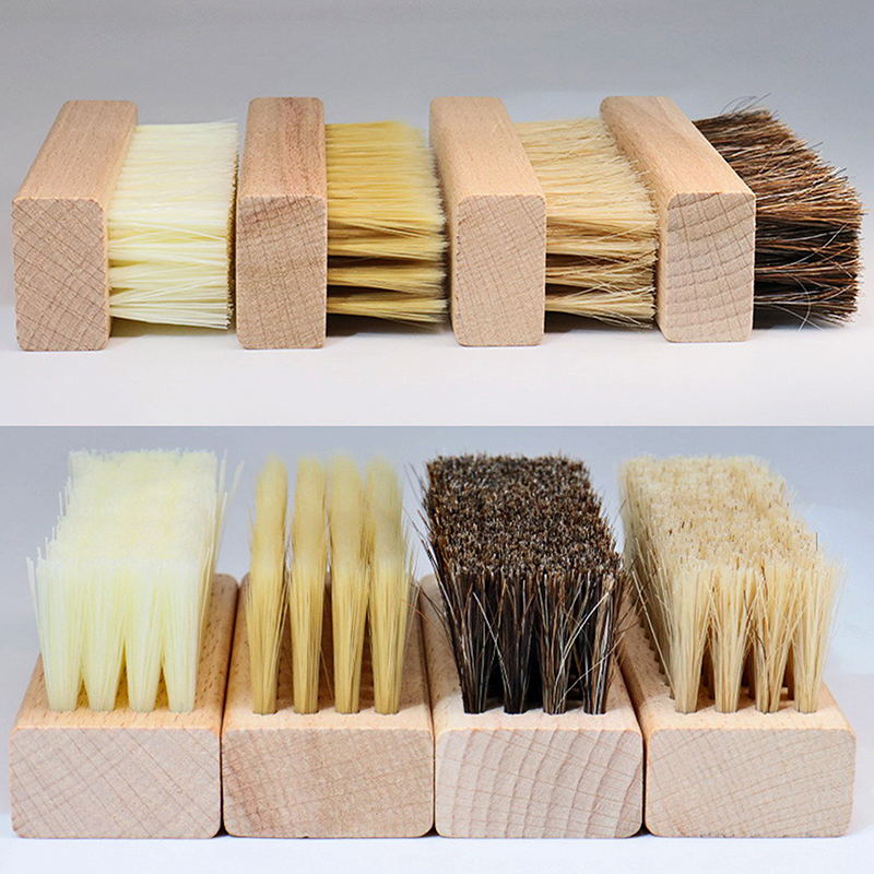 Sneaker Cleaning Kit - Useful Wood Handle Shoe Brush Polish