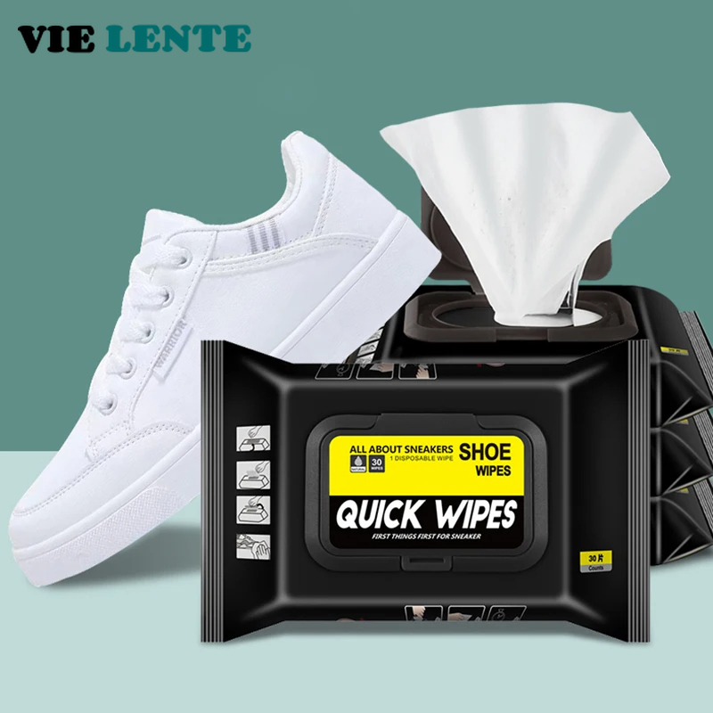 Sneaker Cleaning Kit - 12Pcs/30Pcs Disposable Shoes Clean Wipes Portable