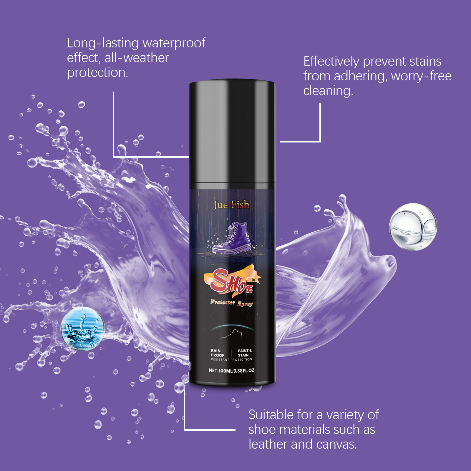 100ML Shoe Protector Spray Cle - Sneaker Cleaning Kit ulasan dan harga