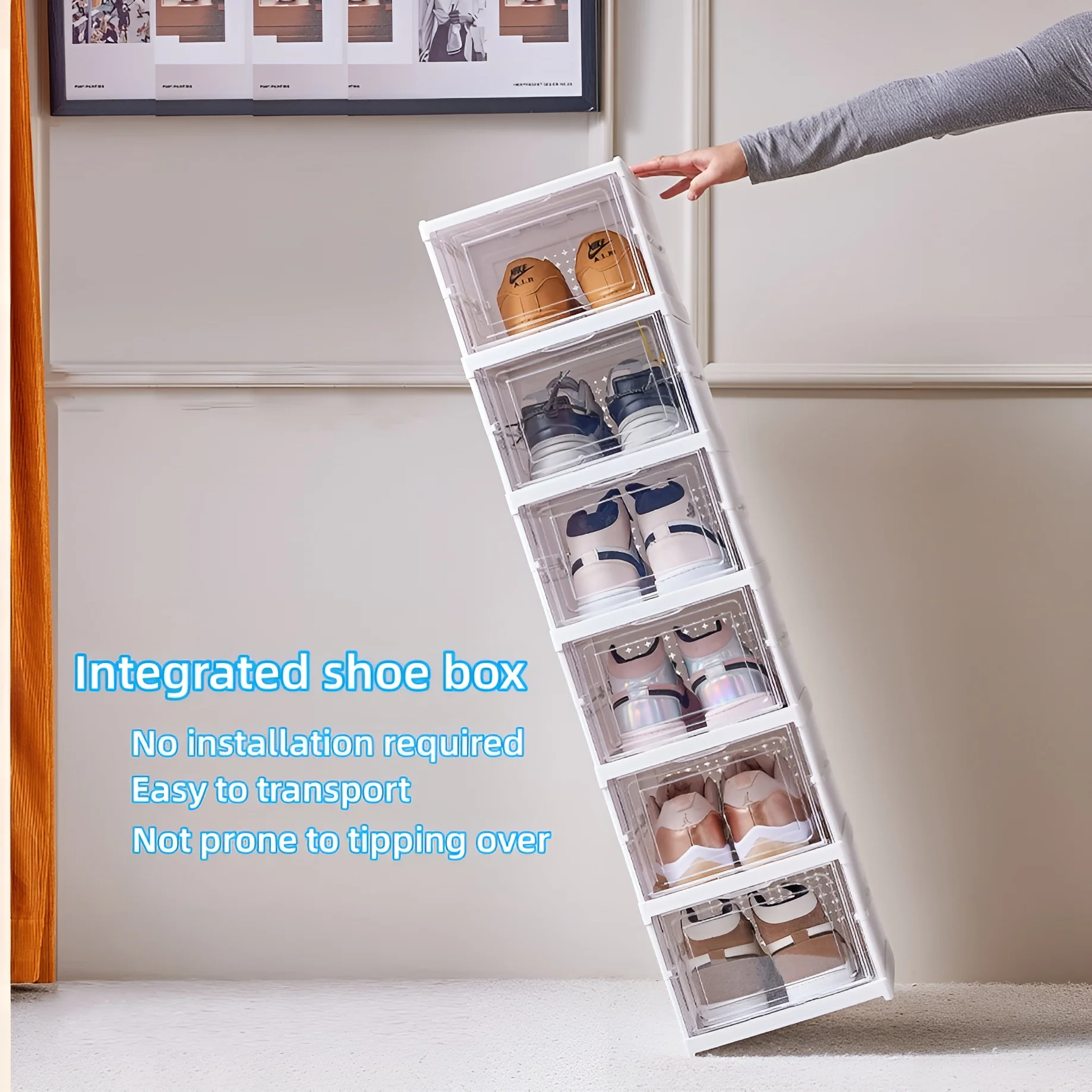 6 Layers Shoes Box Foldable Tr - Sneaker Care Shoe Box ulasan dan harga