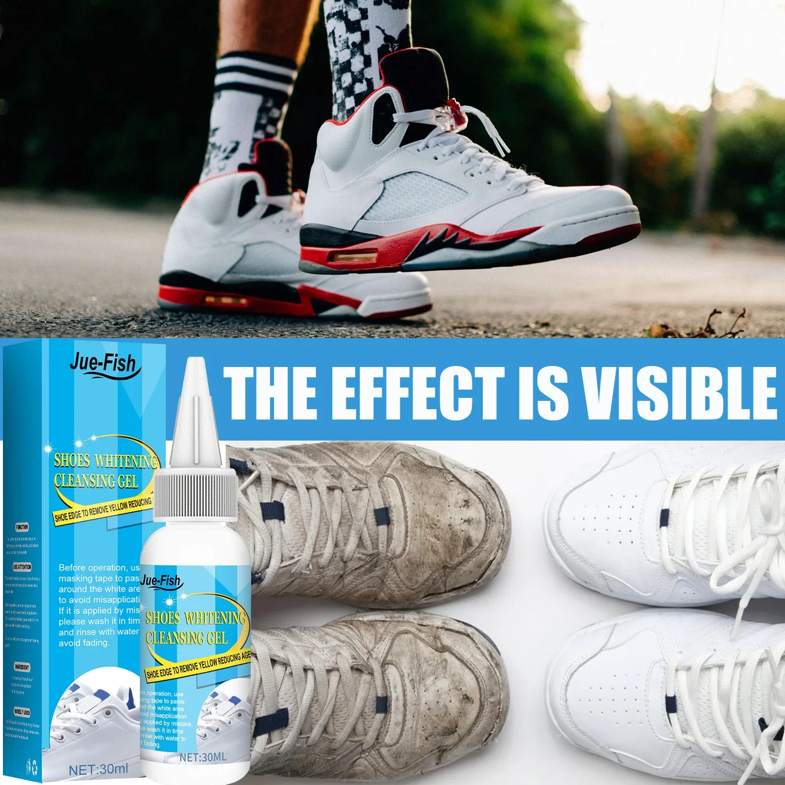 White Shoes Cleaning Gel Stain - Sneaker Cleaning Kit ulasan dan harga