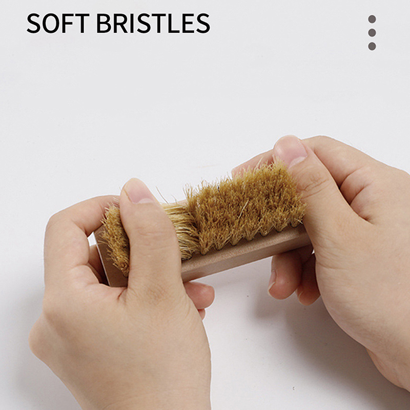 Useful Wood Handle Shoe Brush  - Sneaker Cleaning Kit ulasan dan harga